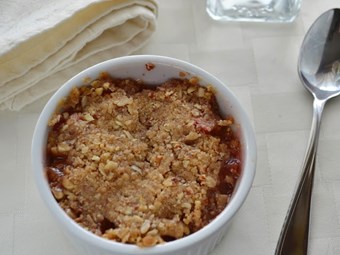 Crumble de uvas