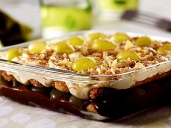 Pavê de Uva e Chocolate
