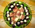 Espetadas de uvas e queijo feta