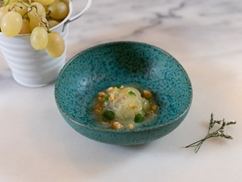 Ceviche com Peixe do Rio e "Dona Uva" Branca
